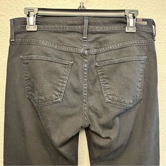 Citizens of Humanity COH Elson Medium Rise Straight Leg Black Jeans Size 28 - Picture 8 of 16